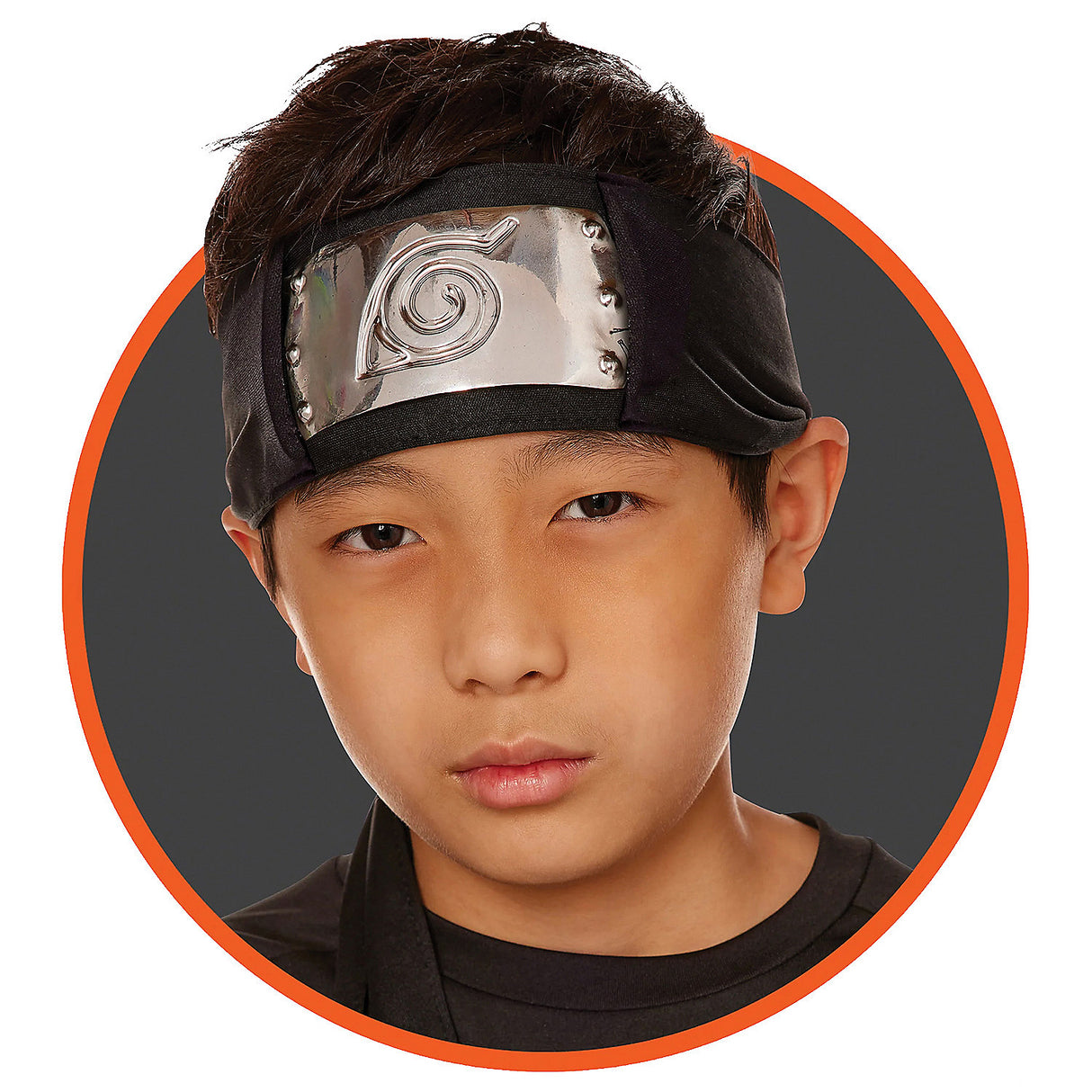Officially Licensed Black Naruto Hidden Leaf Headband for Cosplay and Themed Costume Events
