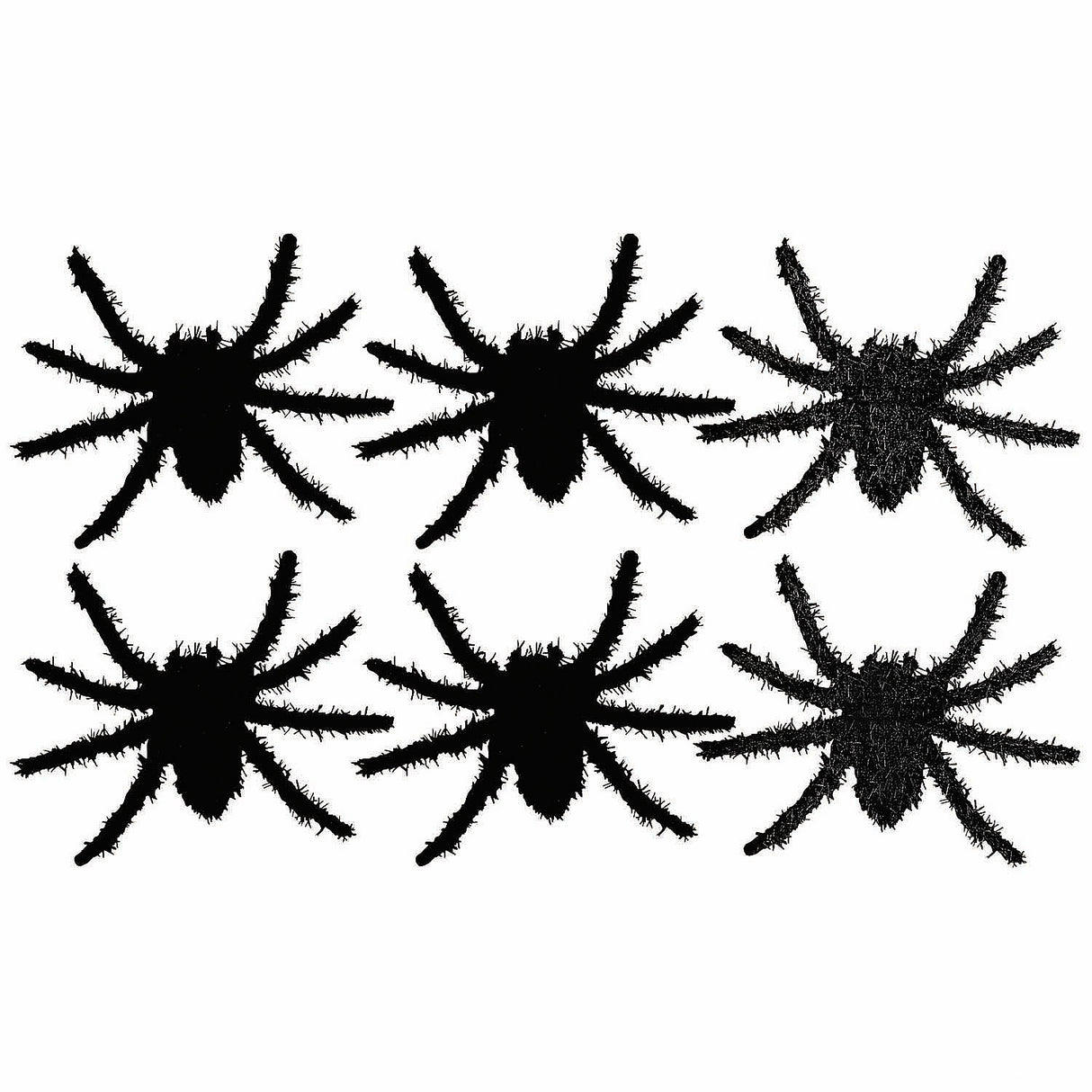 Black Hairy Spiders Halloween Decoration for Spooky Parties and Halloween Themed Events