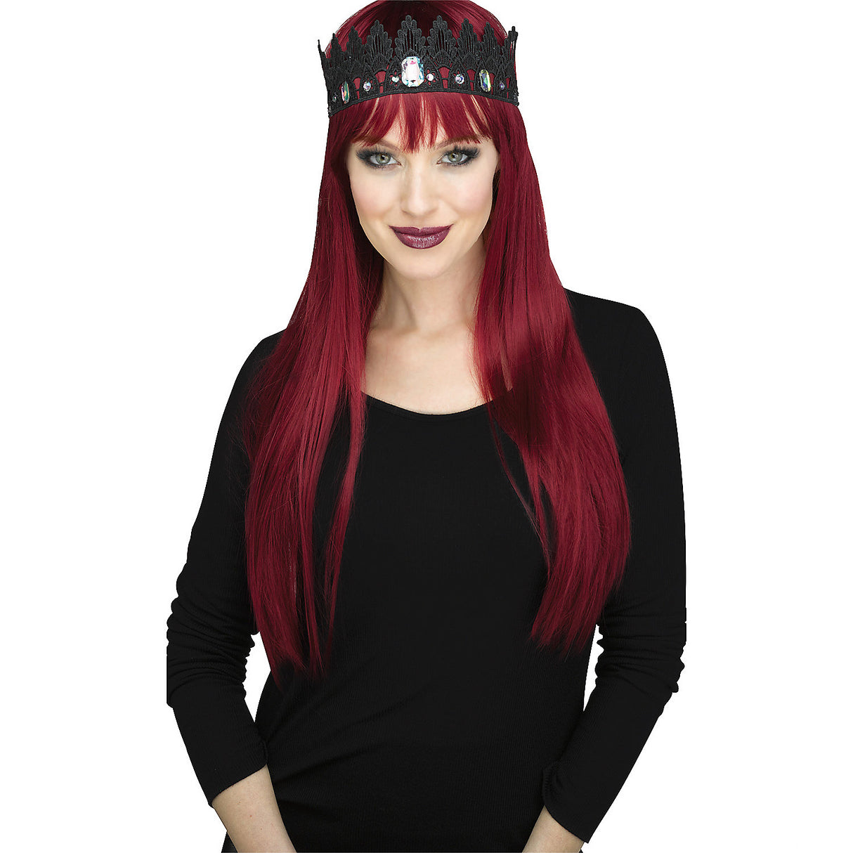 Elegant Lace Crown Accessory for Themed Parties and Creative Costumes