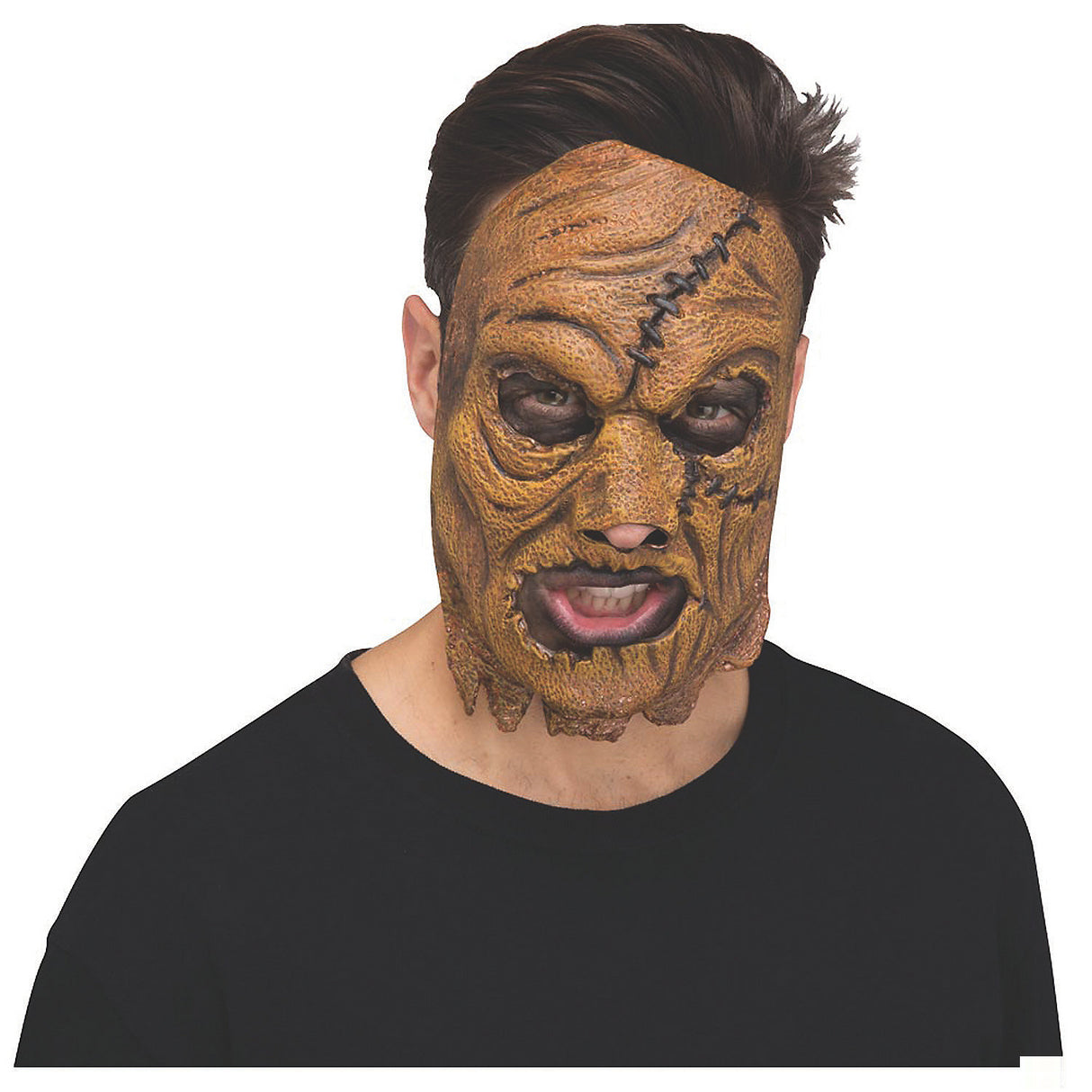 Terrifying Skinned Mask Scare Crow for Halloween Costume Parties and Haunted House Events