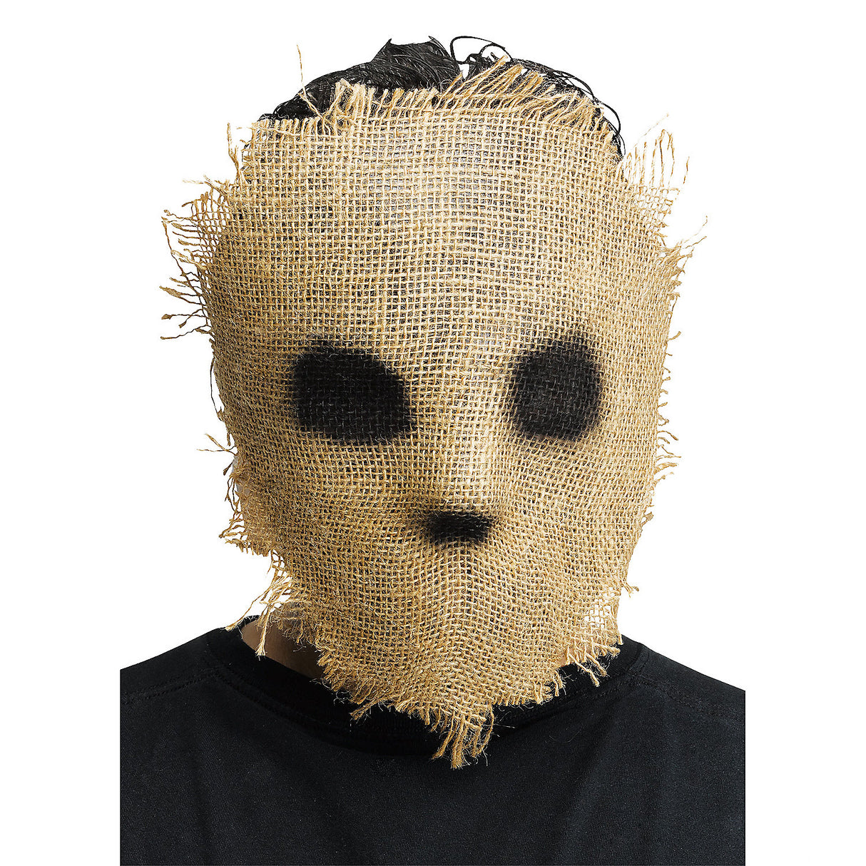 Spooky Burlap Horror Hockey Mask for Halloween Parties Costume Events and Haunted Gatherings