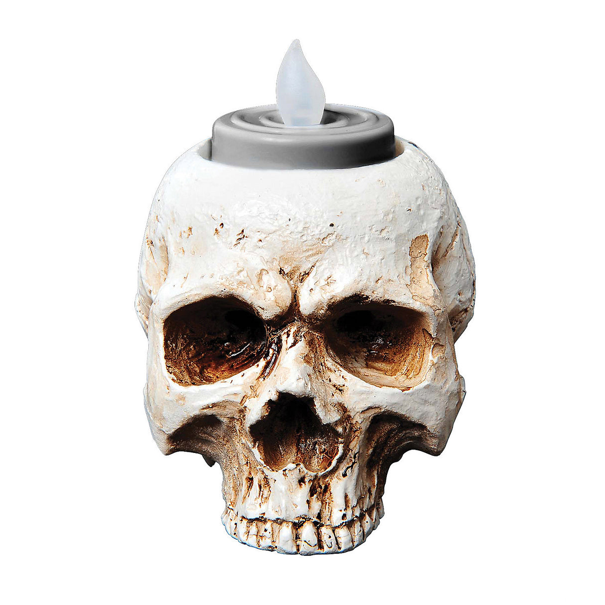 Skull Tea Lights Halloween Decor for Spooky Parties and Haunted Events