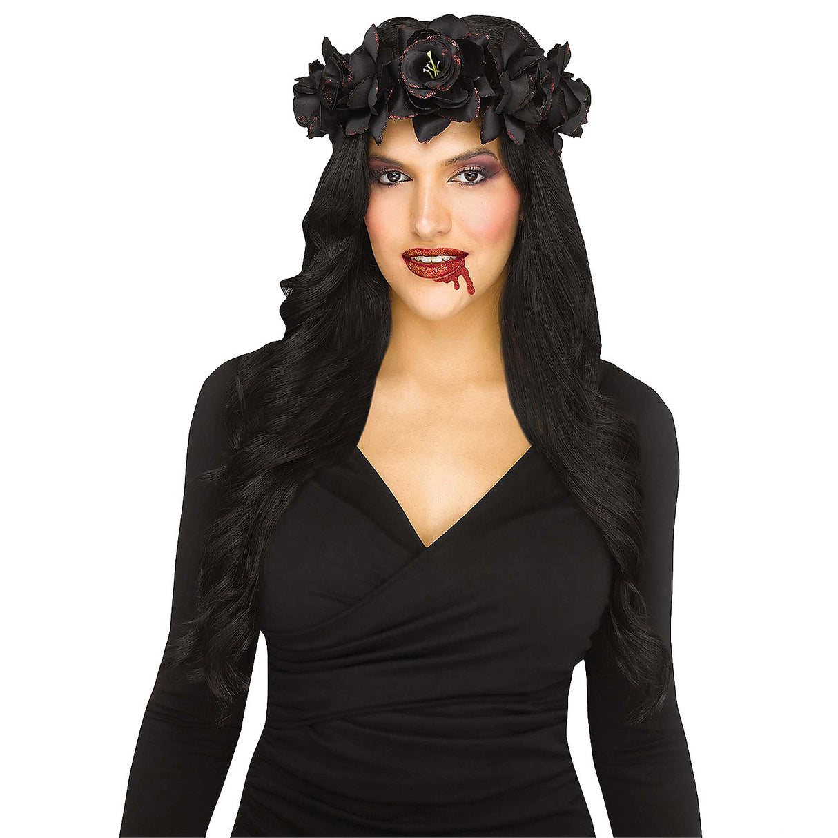 Macabre Bloody Floral Headpiece for Halloween Costumes and Gothic Parties