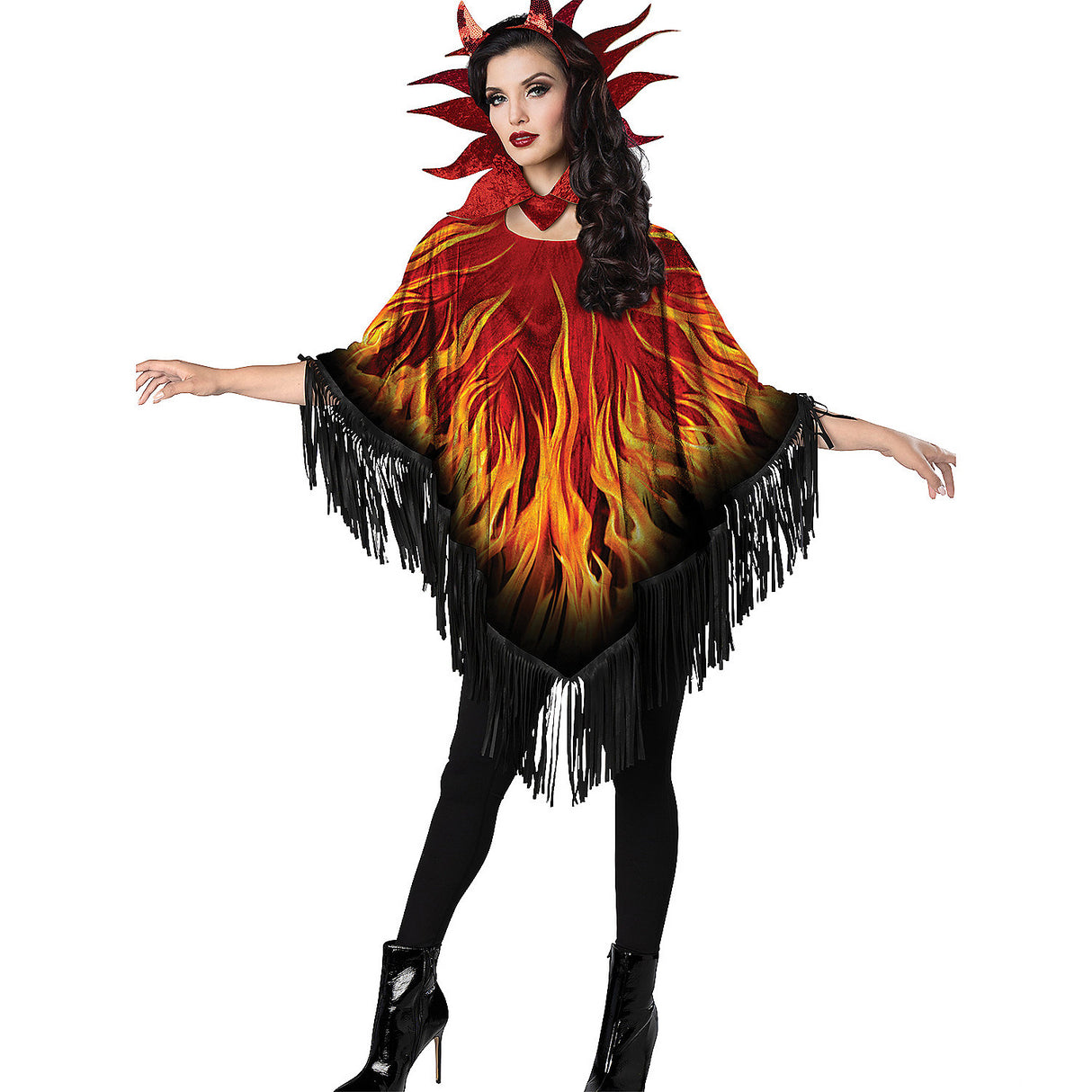 Stylish Poncho Devilicious Instant Set Costume for Halloween Parties Themed Events and Costume Celebrations