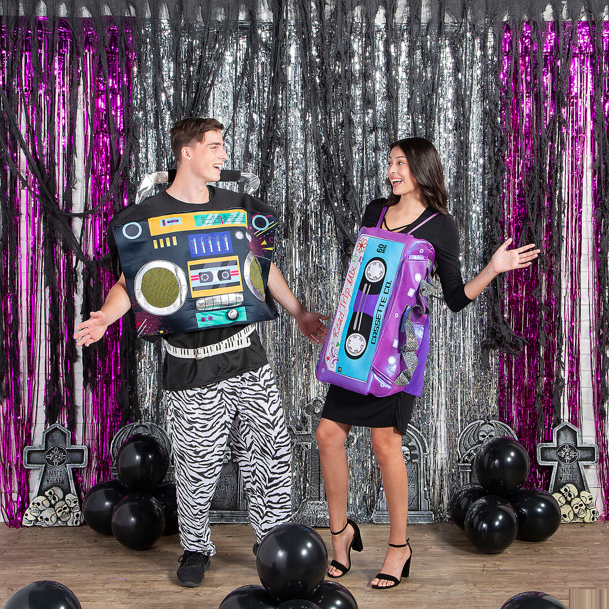 MIX TAPE DRESS BOOM BOX COUPLE