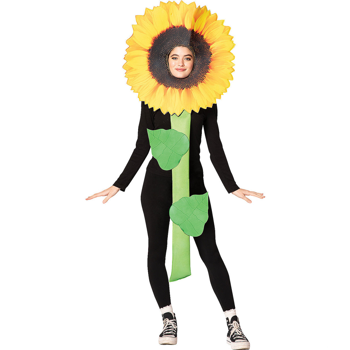 Sunflower Adult Costume for Fun Halloween Parties Group Celebrations and Costume Events