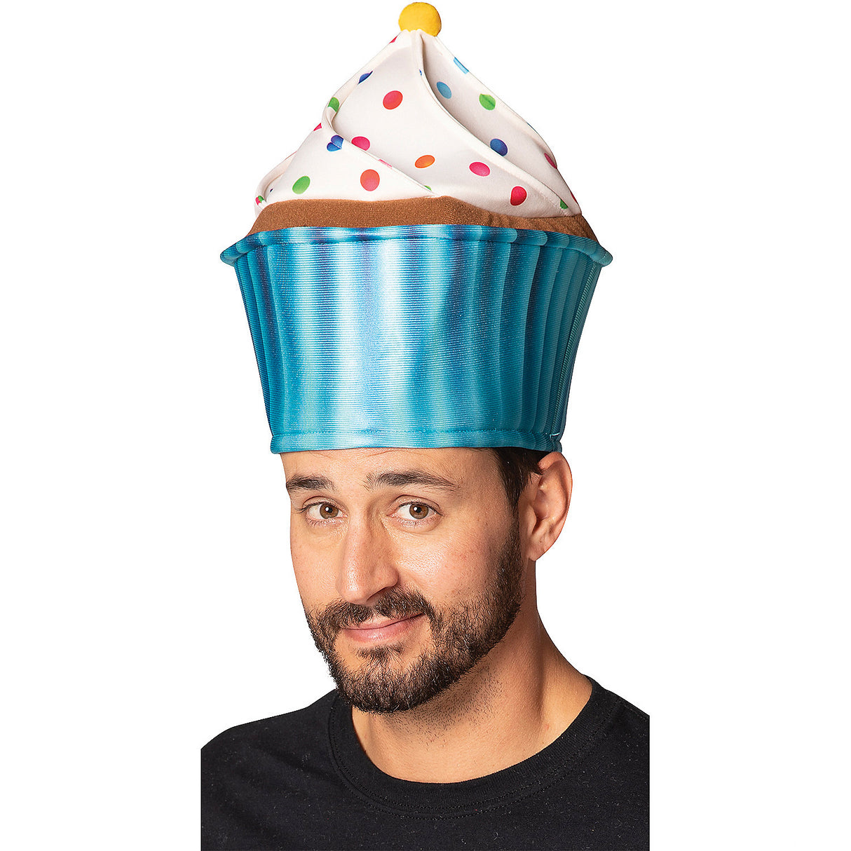 Blue Cupcake Hat for Birthday Celebrations Events Festivities and Themed Parties