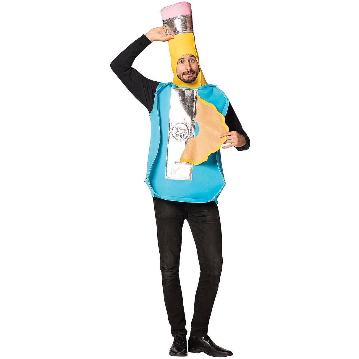 Funny Pencil Sharpener Adult Costume for Halloween Parties and Humorous Costume Events