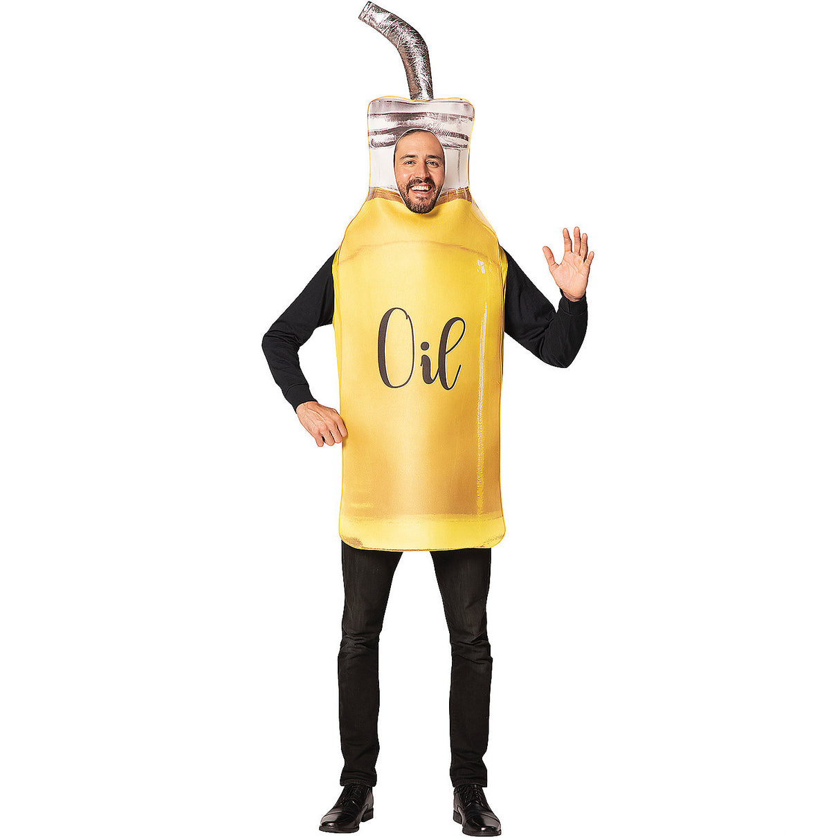 Funny Olive Oil Drizzle Bottle Costume for Halloween Parties Themed Events and Creative Dress Ups