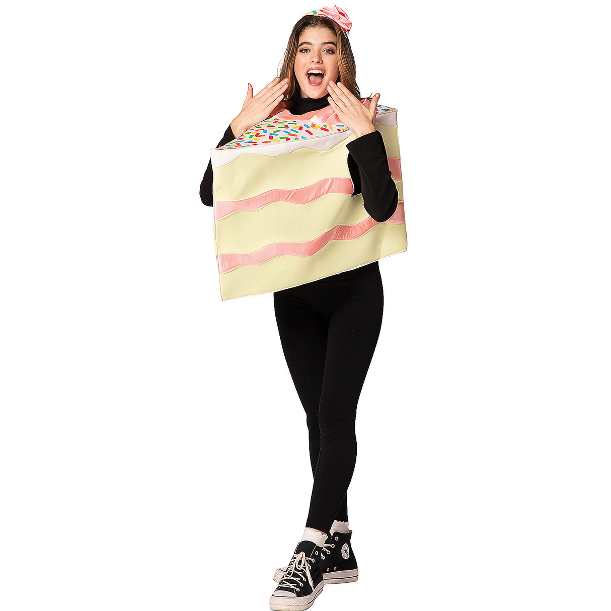 Slice of Pink Cake Adult Costume