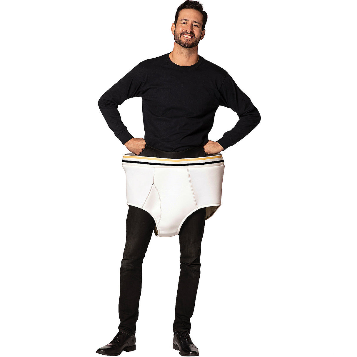 Funny Tighty Whities Underwear Adult Costume for Humorous Parties and Comic Celebrations