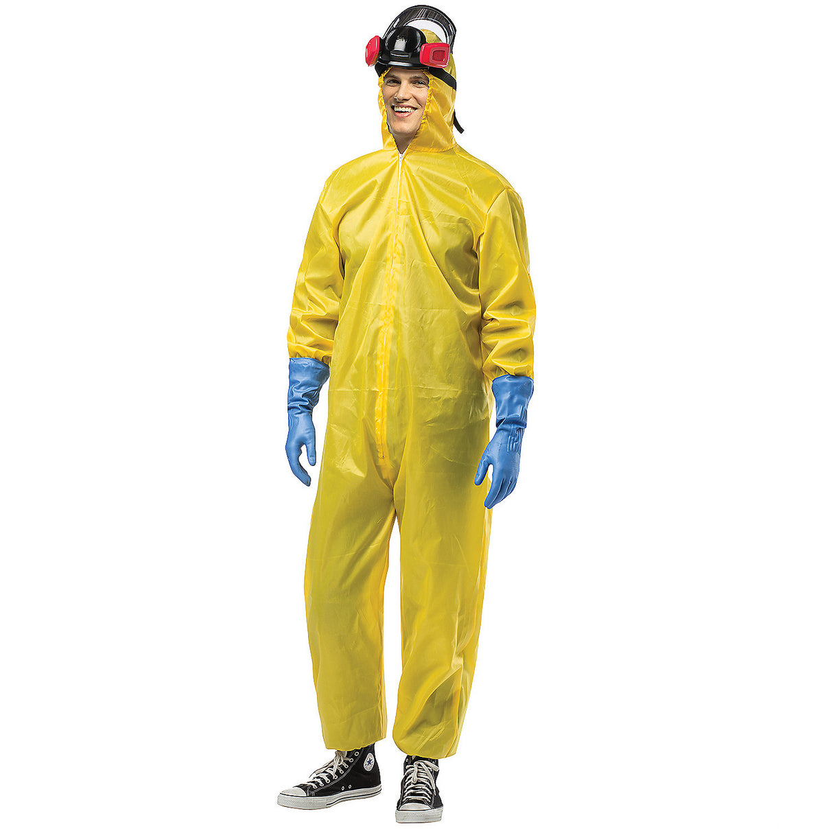 Humorous Toxic Hazmat Suit Costume for Halloween Theme Parties and Spooky Events