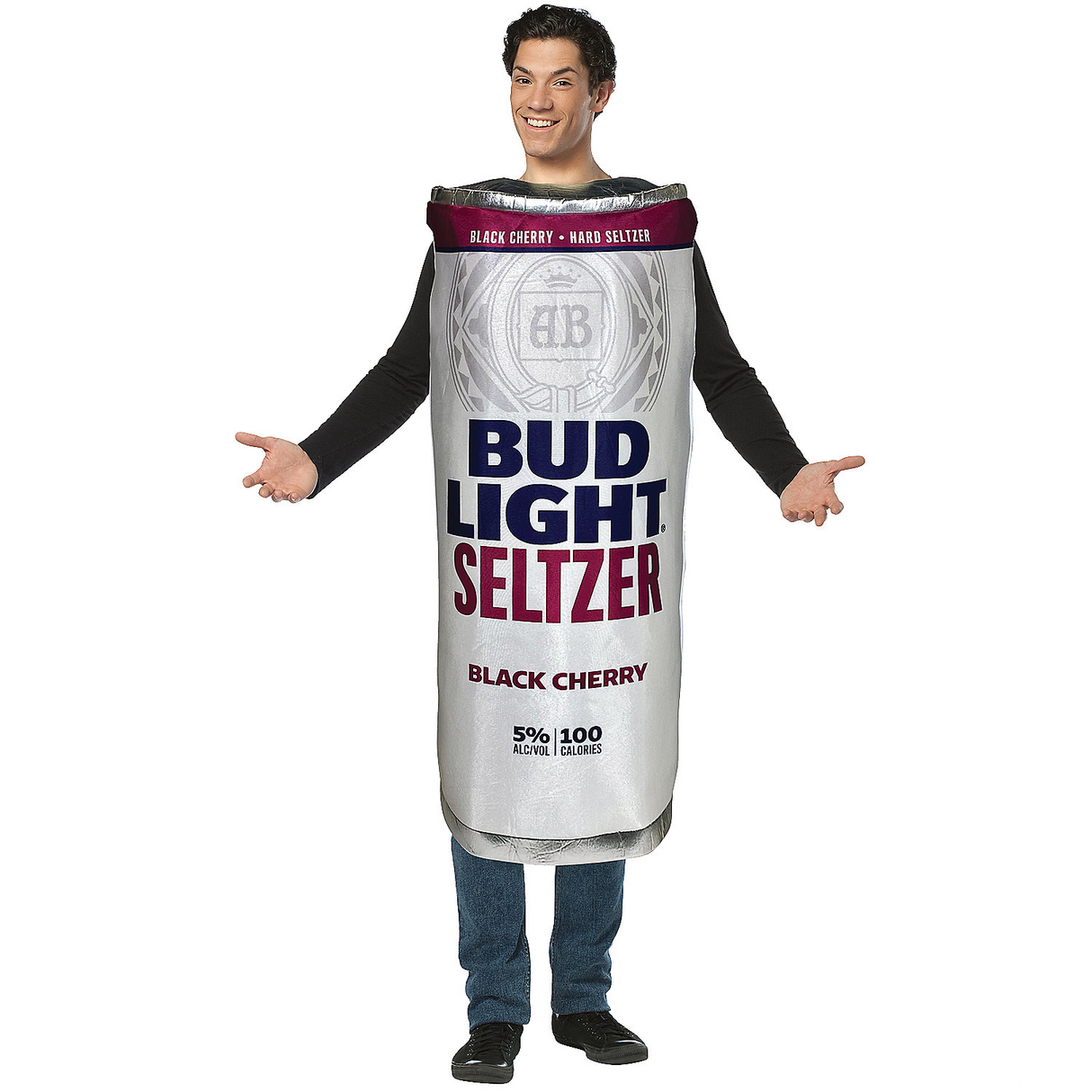Bud Light Black Cherry Seltzer Adult Cotume Costume