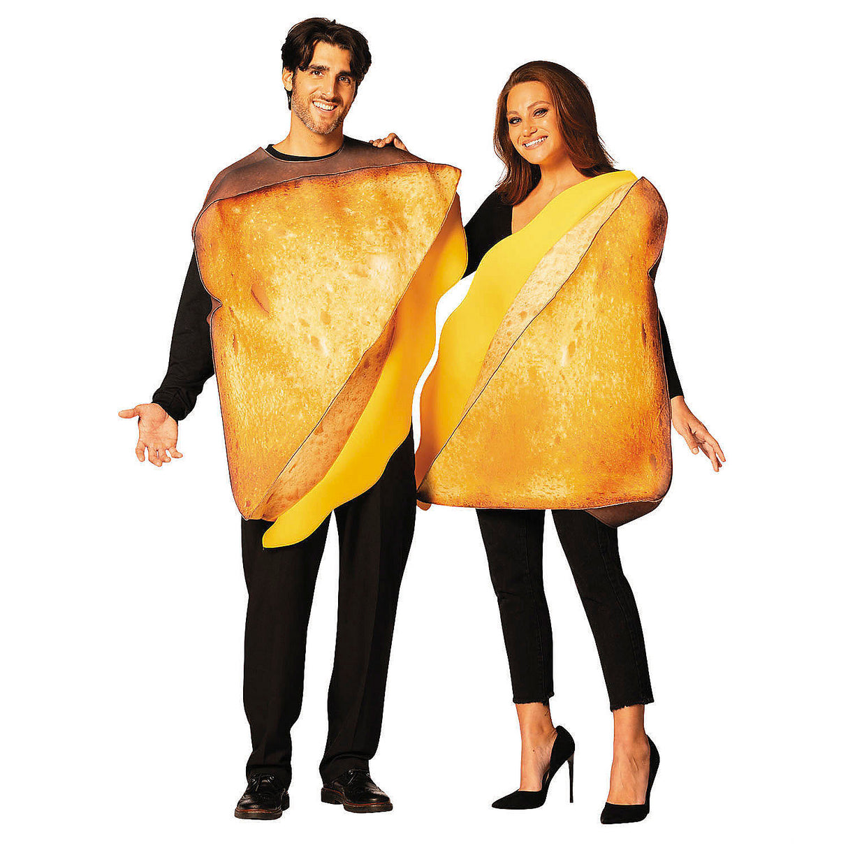 Stylish Grilled Cheese Sandwich Couples Costume for Fun Party Events and Creative Dress Up Occasions