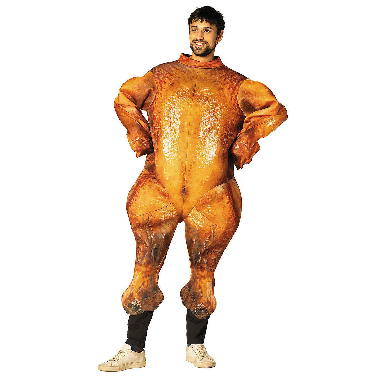 Funny Adults Brown Cooked Turkey Costume for Thanksgiving Parties Halloween and Humorous Events