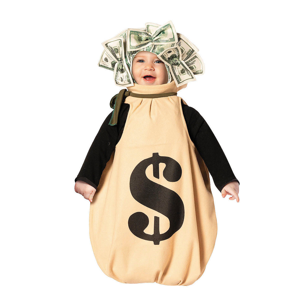 Amusing Baby Money Bag Bunting Costume for Halloween Dress Up and Creative Playtime Adventures