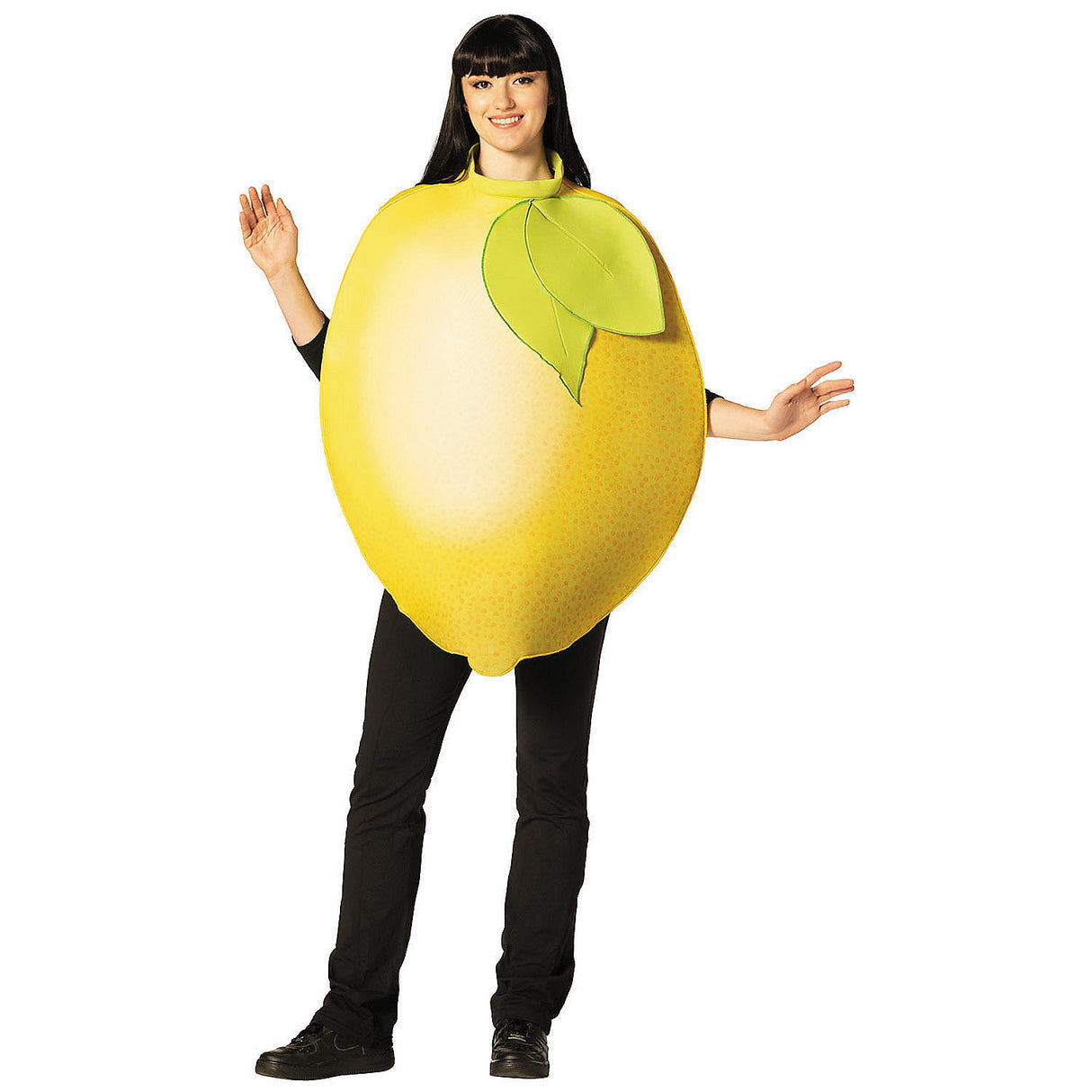Fun Adults Yellow Lemon Tunic Costume for Halloween Parties Themed Events and Dress Up Occasions