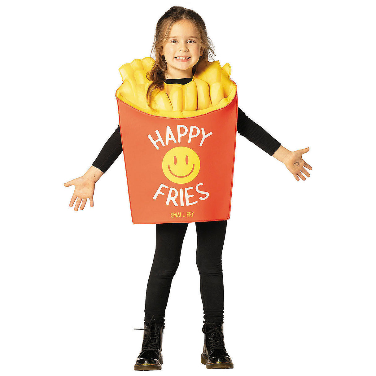 Adorable Kids French Fries Foam Tunic Costume for Halloween Parties and Food-Themed Events