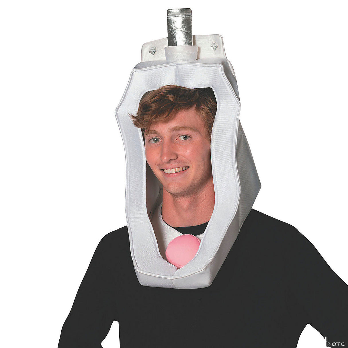 Fun Adults Urinal Headpiece Costume for Humorous Halloween Parties and Themed Events