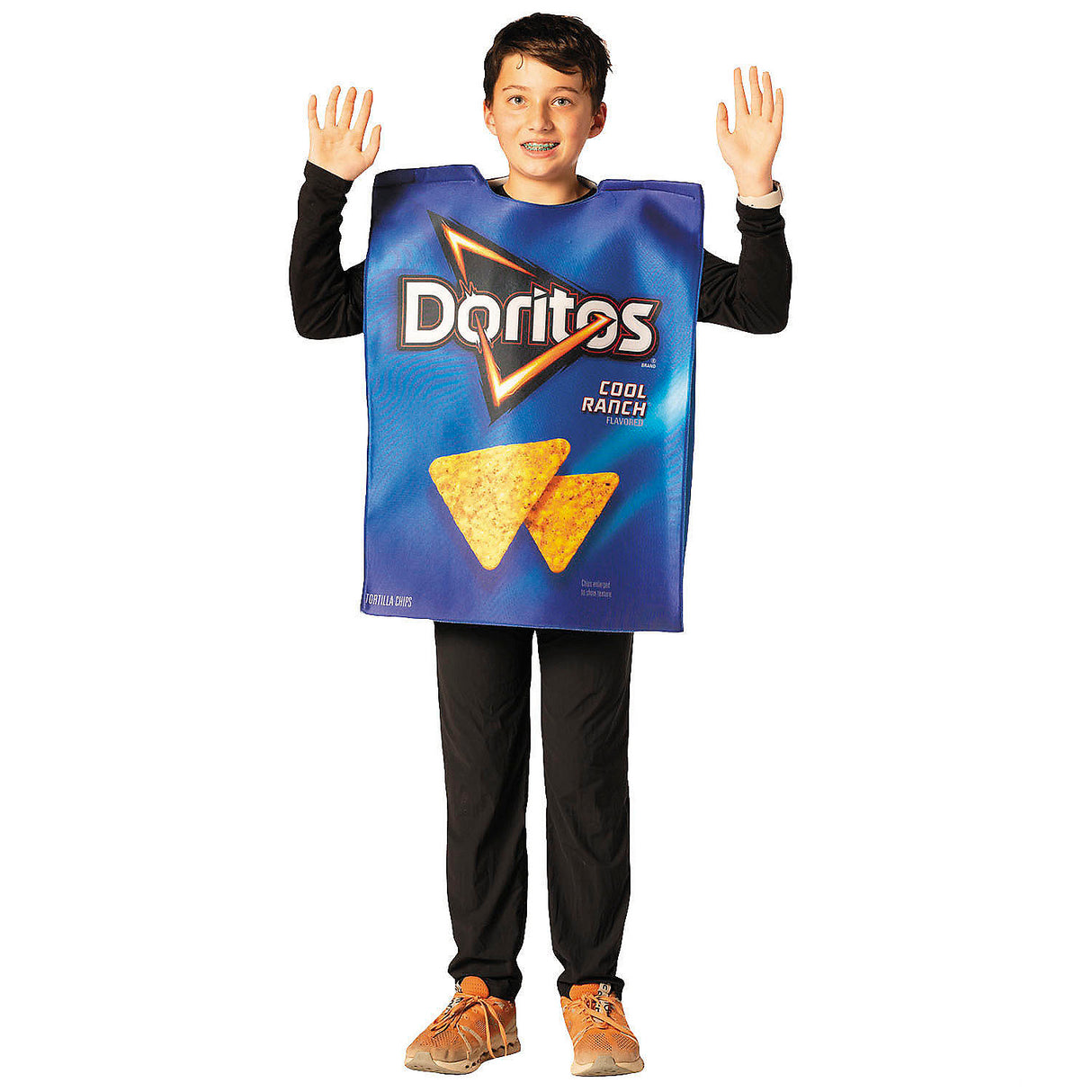 Kids Doritos Cool Ranch Bag Tunic Costume for Halloween Parties and Fun Dress-up Events
