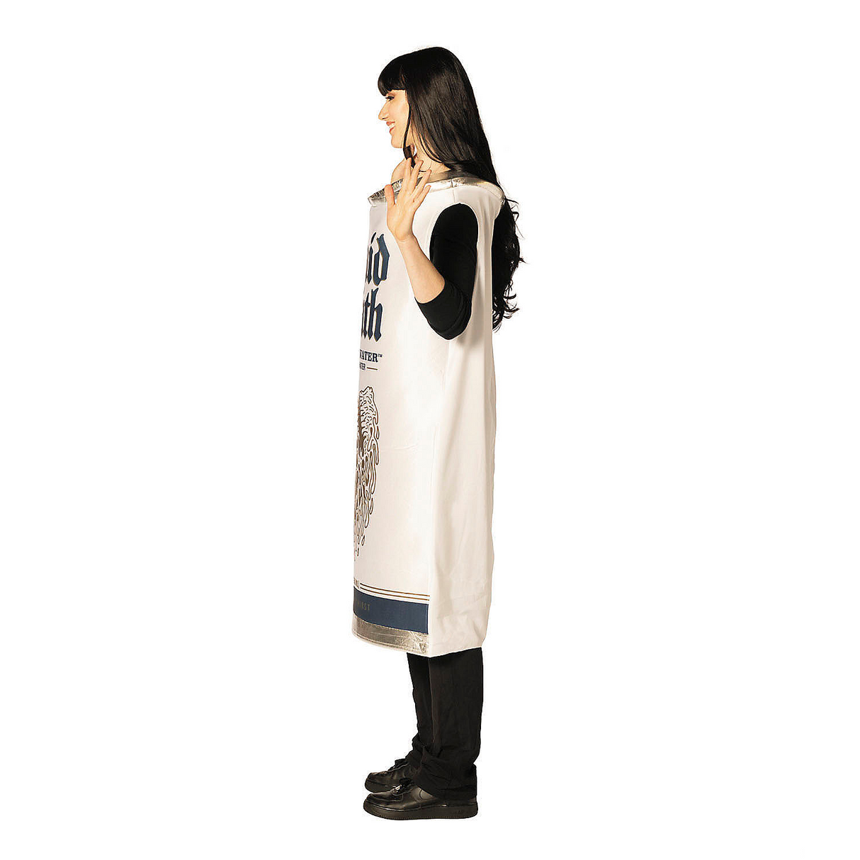 Adults Liquid Death Mountain Water Still Drinking Water White Can Tunic Costume