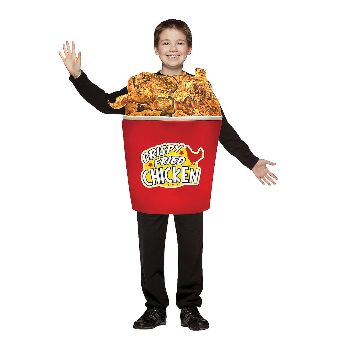 Mouthwatering Bucket of Fried Chicken Child Costume for Festivals Parties and Family Fun Events