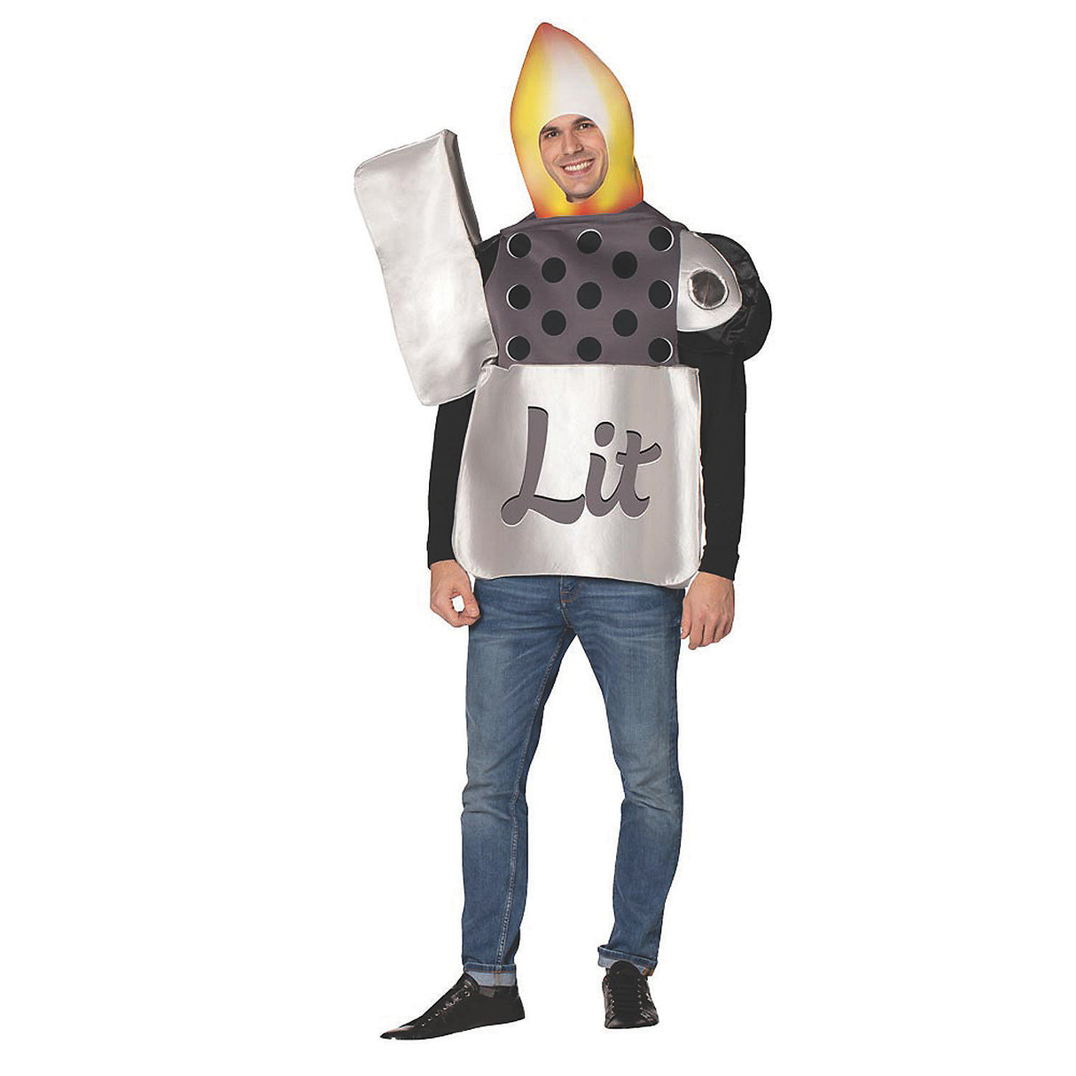Light Up Your Halloween with the Fun Lit Lighter Costume for Parties and Themed Events