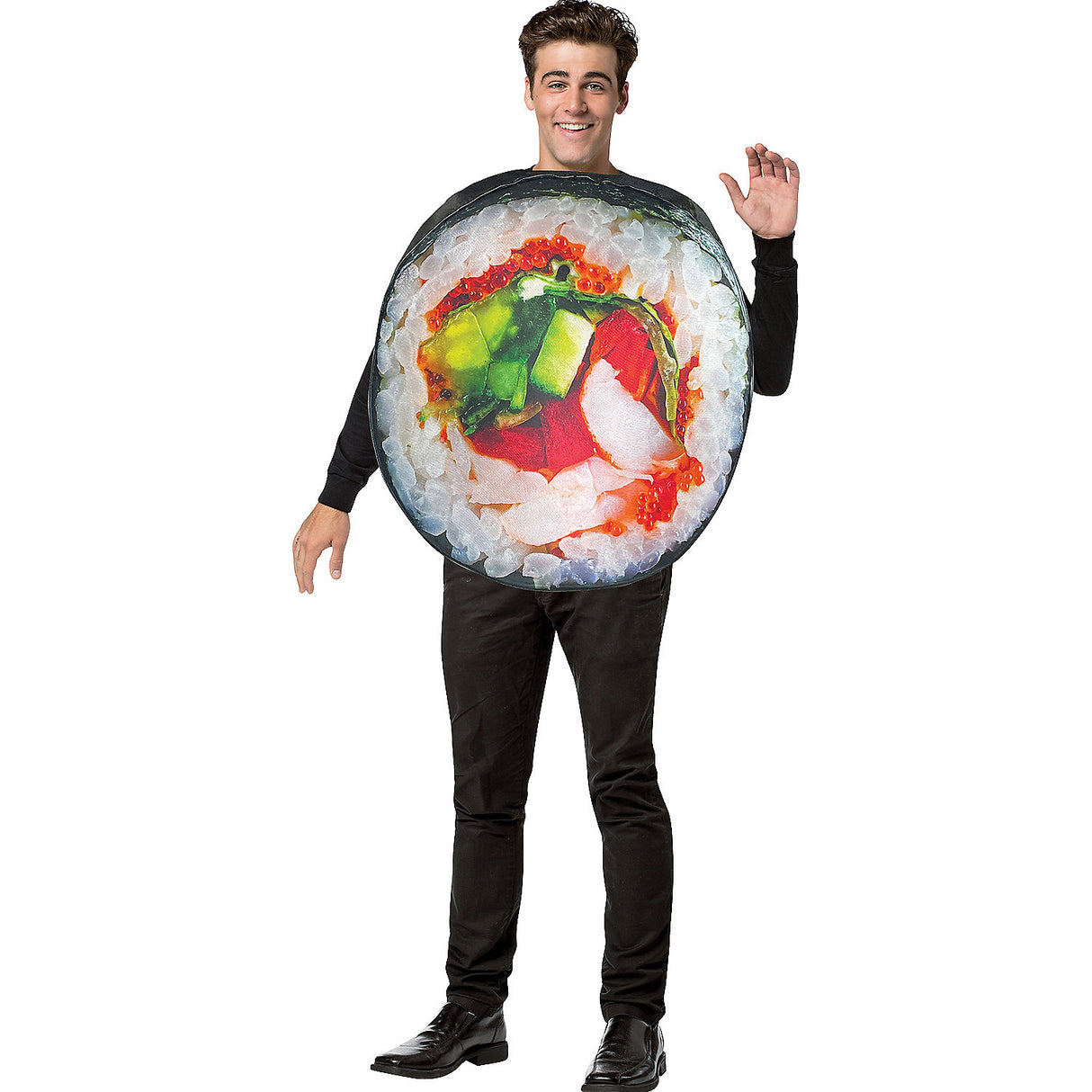 Unique Get Real Sushi Roll Adult Costume for Theme Parties Halloween Festivities and Fun Dress-Up Events
