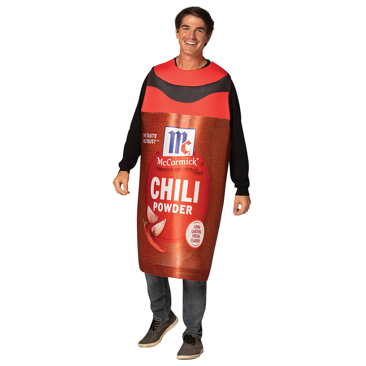 Adults McCormick Chili Powder Spice Costume for Halloween Parties BBQs and Neighborhood Block Events