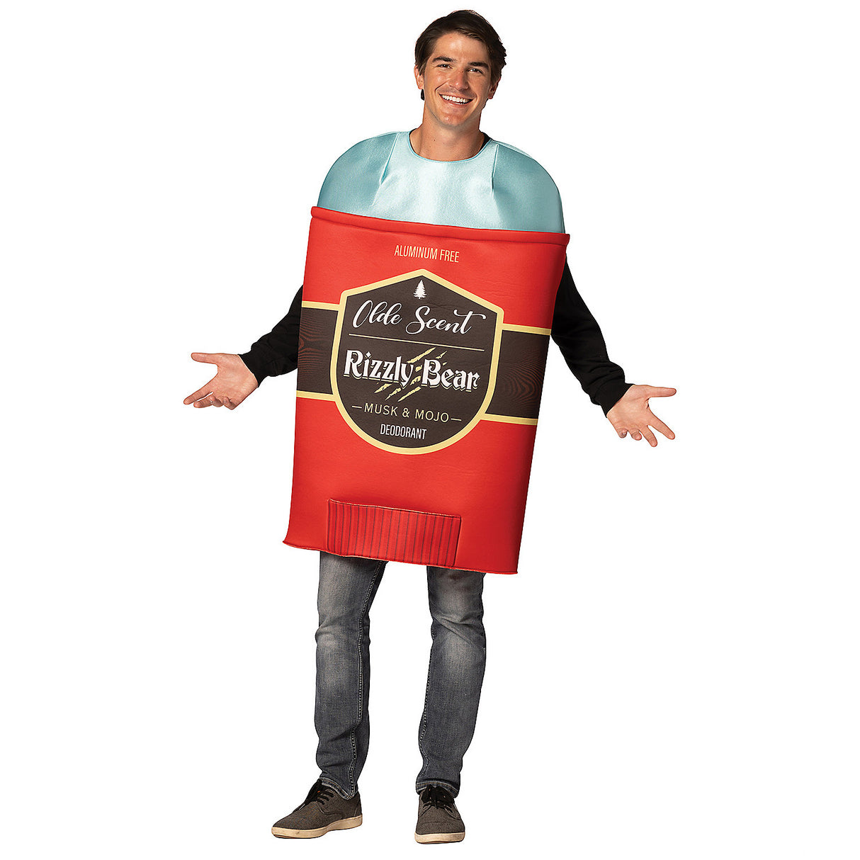 Funny Olde Scent Men's Deodorant Costume for Halloween Parties and Humorous Dress-Up Events