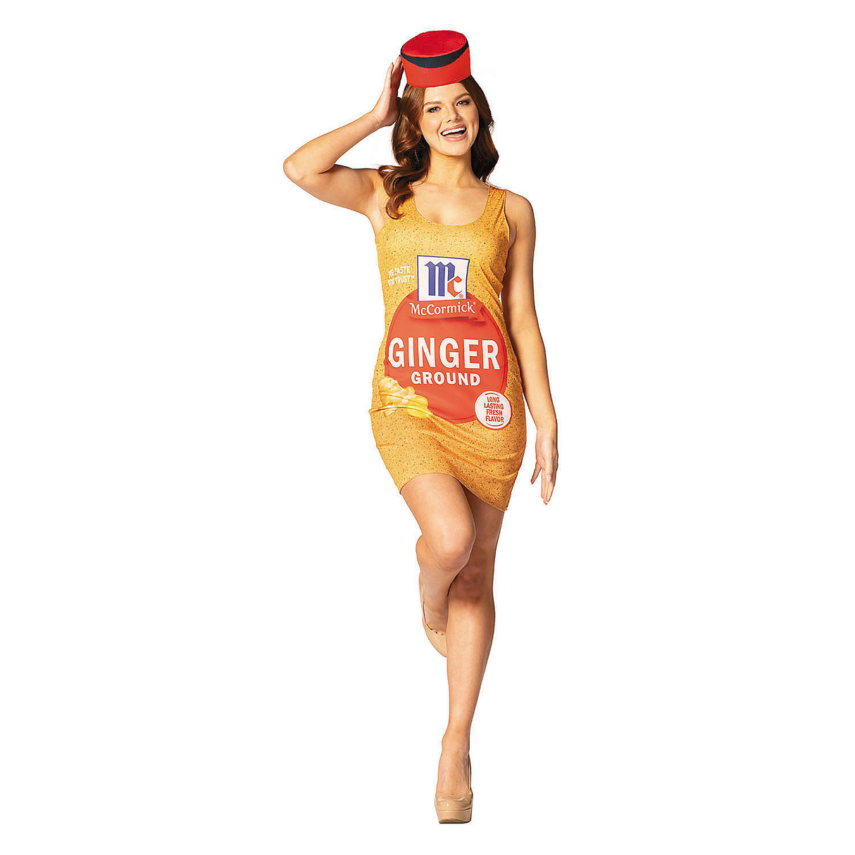 Womens McCormick Ginger Spice Dress Costume