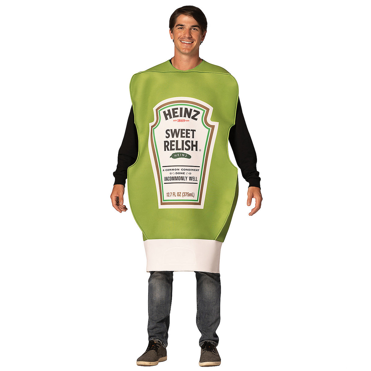Funny Adults Heinz Relish Squeeze Bottle Costume for Halloween Parties BBQ Events and Block Parties