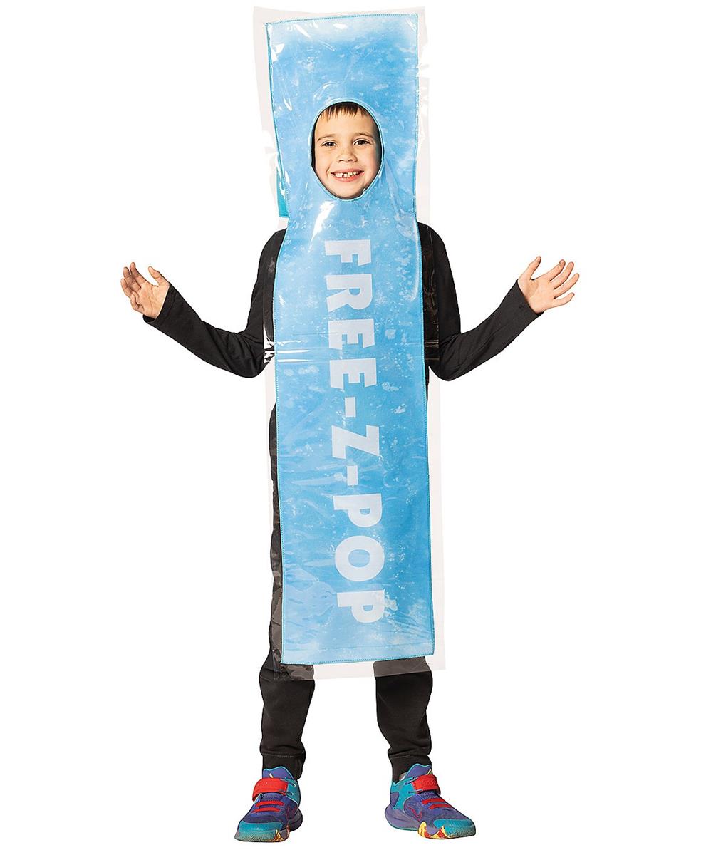 Cool Kids Blue Free-Z-Pop Ice Costume for Halloween Parties and Fun Dress-Up Events