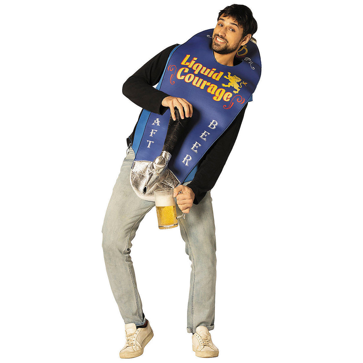 Adults Beer Tap Sleeveless Tunic Costume for Halloween Parties and Fun Themed Events