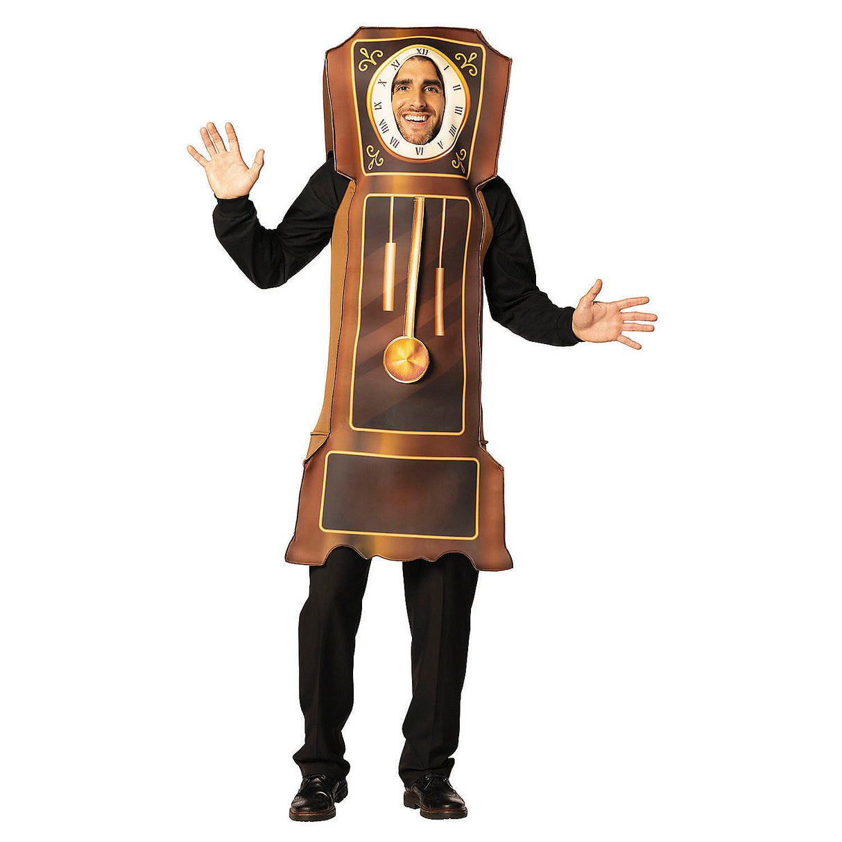 Classic Grandfather Clock Tunic Costume for Easy Access Halloween Fun and Humorous Events