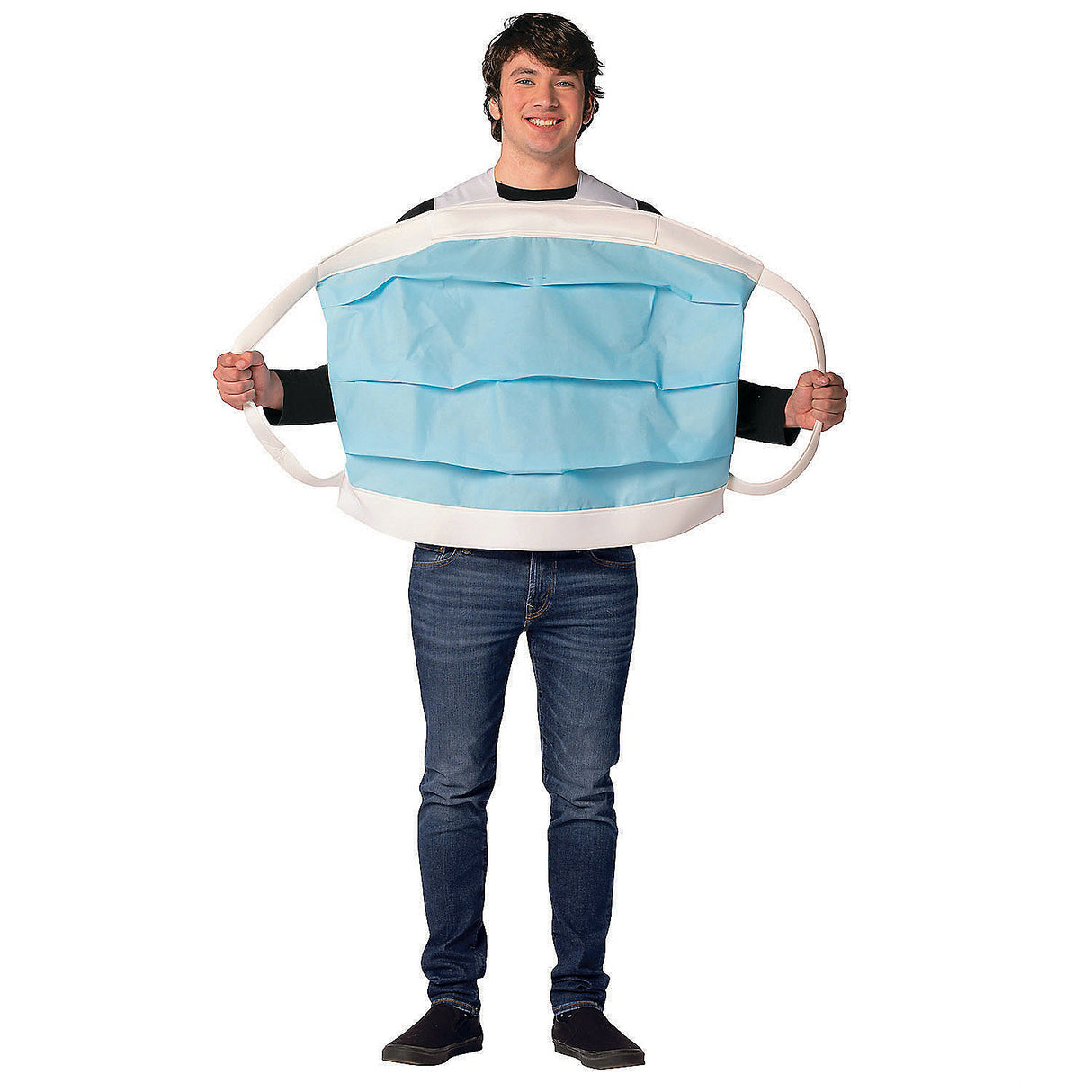 Unique Adult Disposable Covid Surgical Mask Costume for Humor and Festive Celebrations