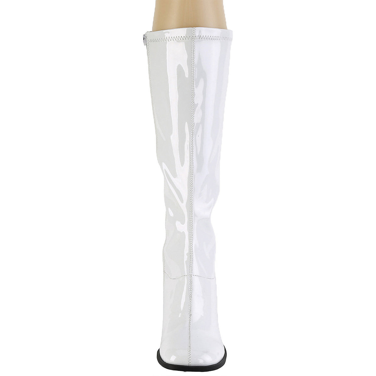 Stylish Gogo Boots White for Retro Themed Parties Halloween Events and Dance Competitions