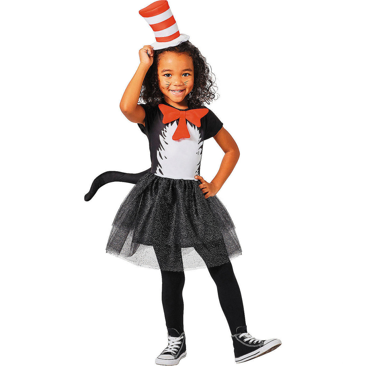 Toddler Dr Seuss The Cat in the Hat Dress Costume for Halloween Parties and Trick or Treating Adventures