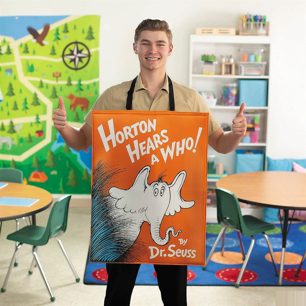 Adults Dr. Seuss Horton Hears a Who! Quick Change Book Cover Costume