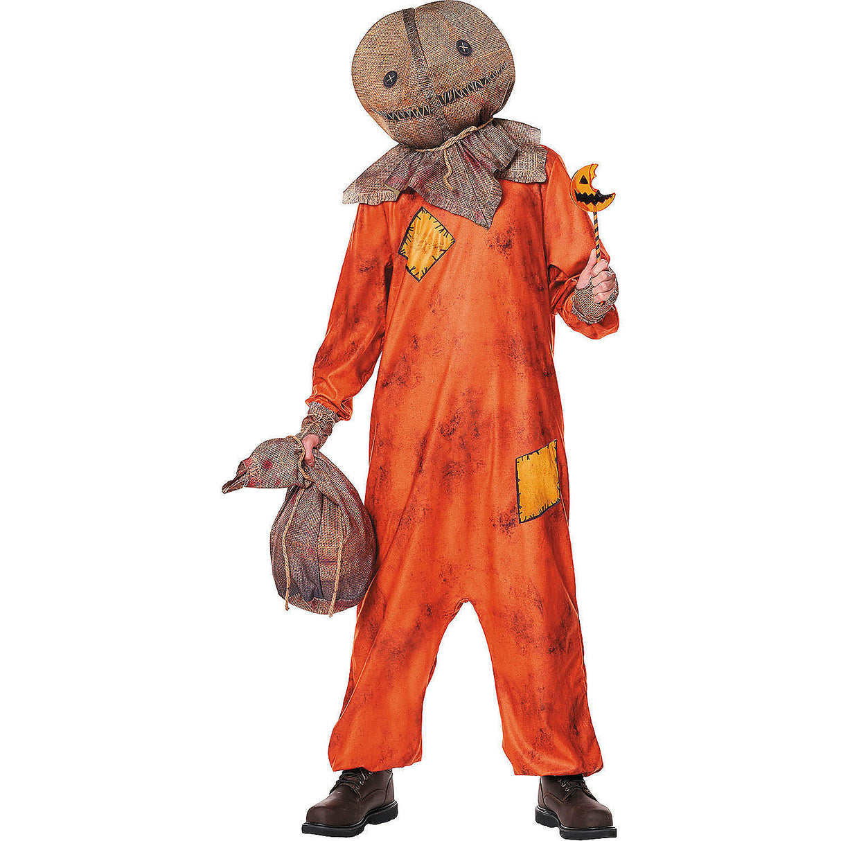 Adults Trick r Treat Sam Jumpsuit Costume for Halloween Parties Themed Events and Movie Nights