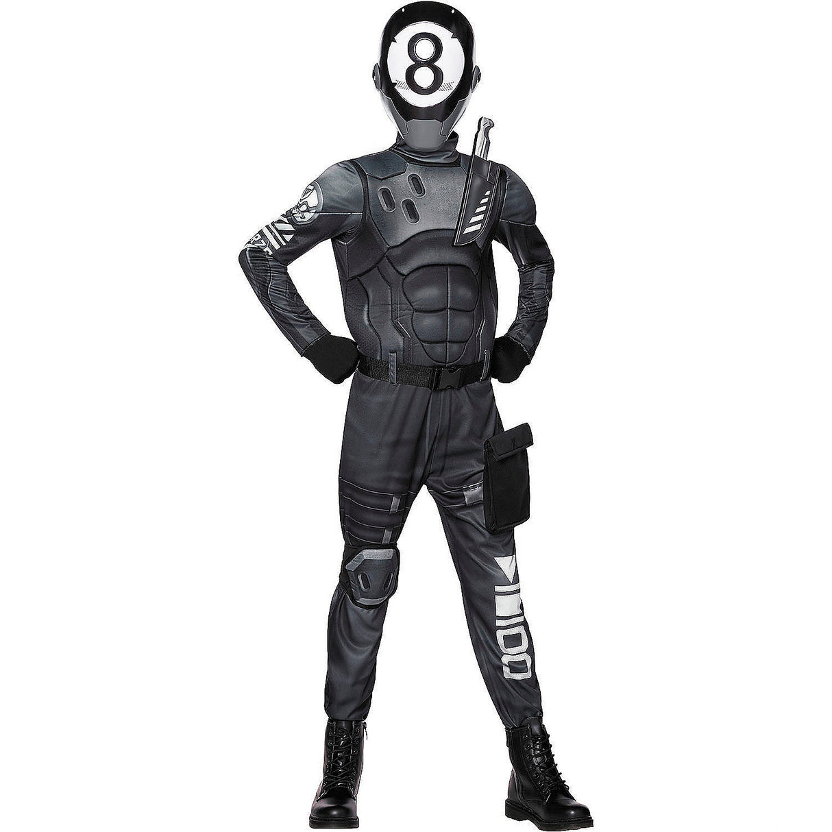 Kids Fortnite 8-Ball Jumpsuit Costume for Halloween Parties Trick or Treating Adventures