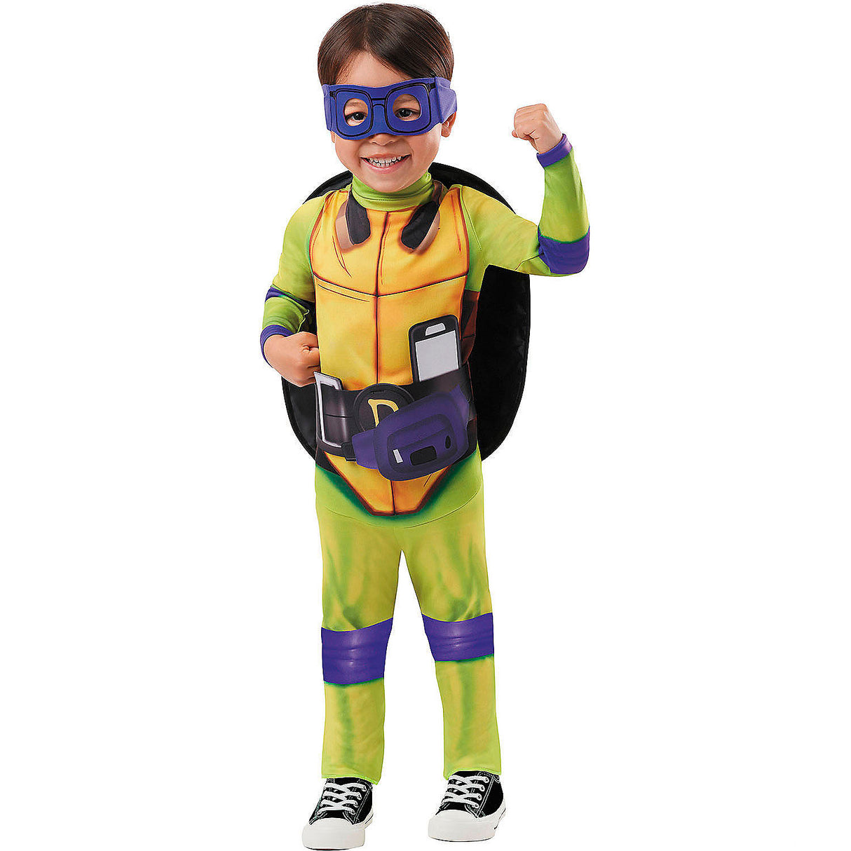Toddler Teenage Mutant Ninja Turtles Donatello Jumpsuit Costume for Fun Dress Up and Creative Play