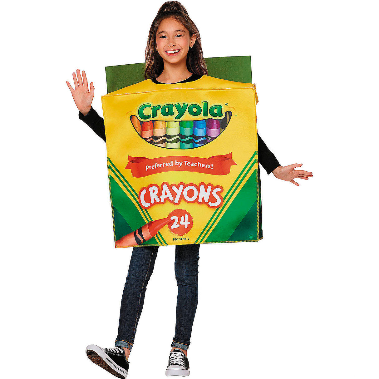 Kids Crayola 3D Foam Box Costume for Halloween Parties Trick or Treating Adventures