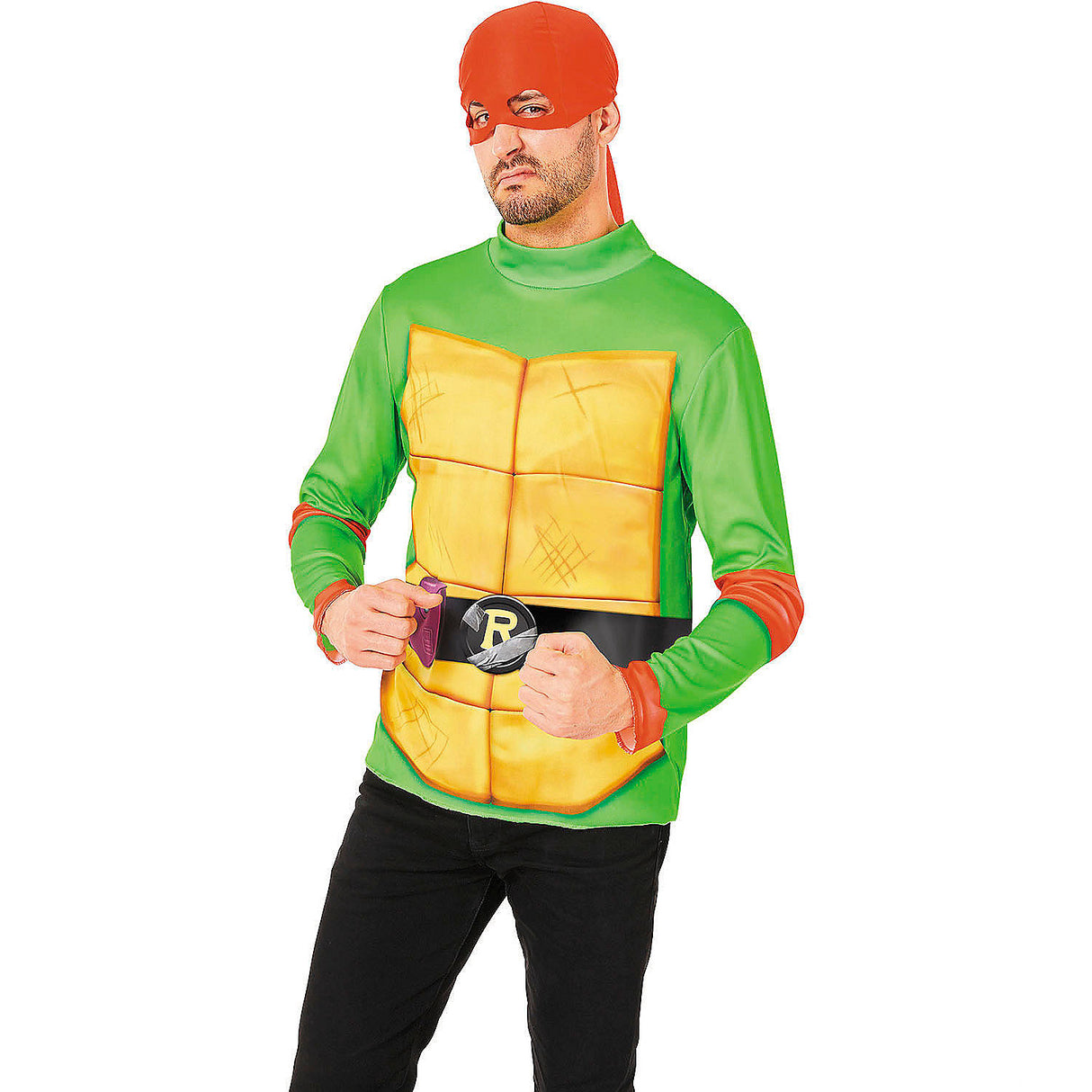 Easy Wear Raphael Costume Kit for Halloween Parties Cosplay and Themed Dress Up Events