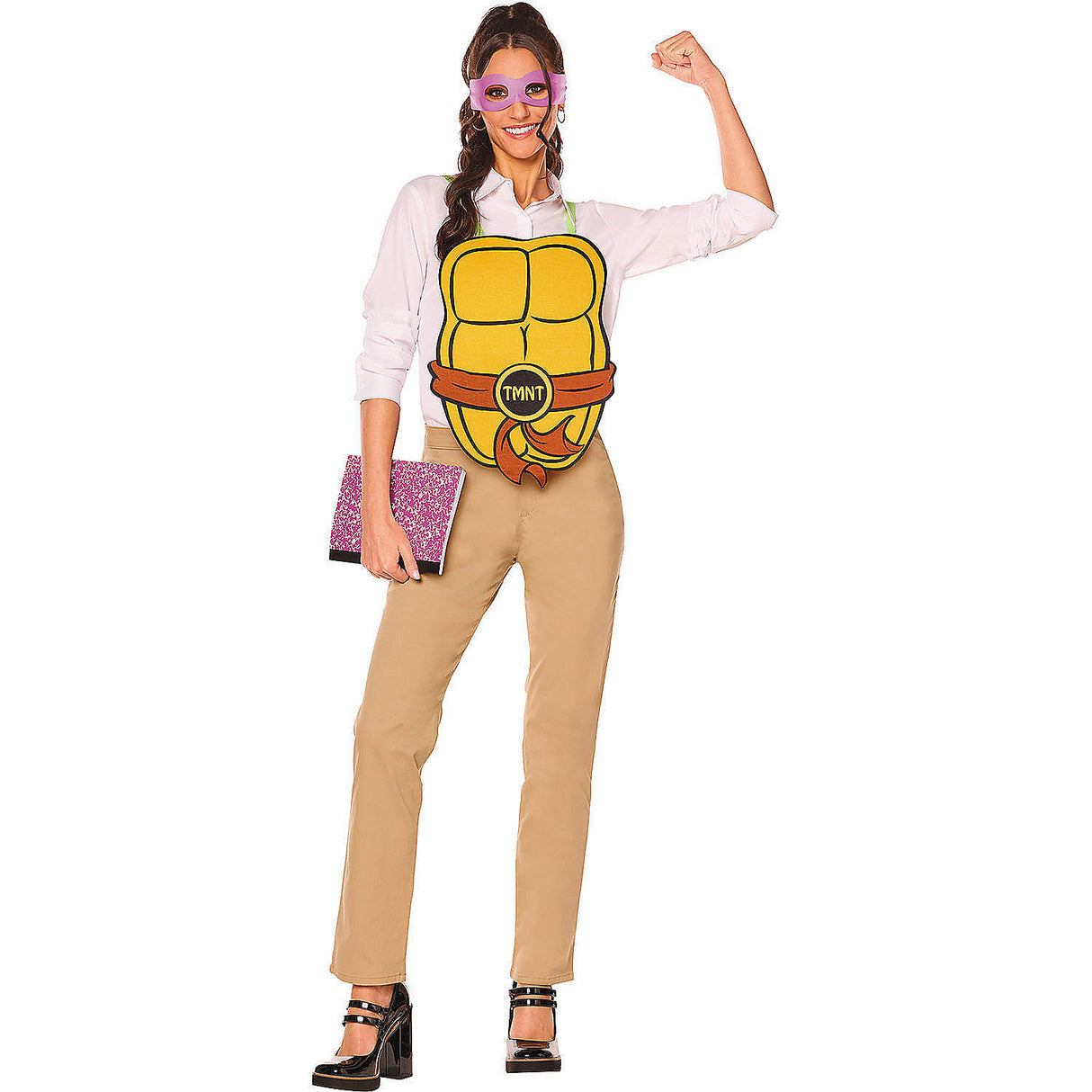 Fun Adults QUIK CHANGE Teenage Mutant Ninja Turtles 4-in-1 Costume Accessory Kit for Halloween Parties and Themed Events