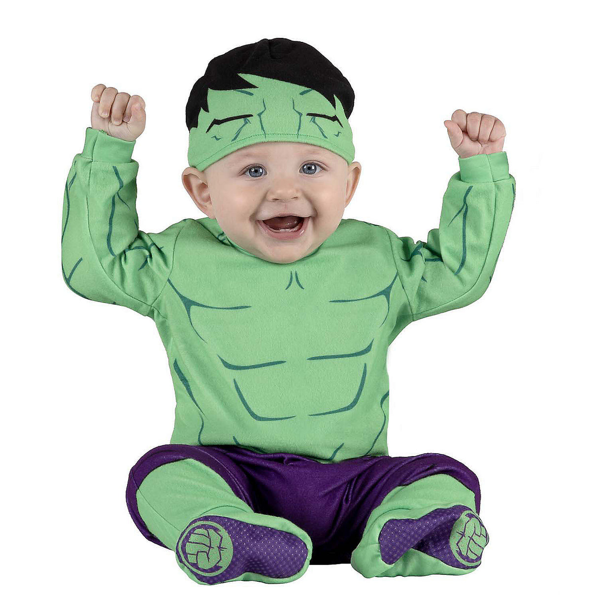Adorable Infants Marvel Hulk Classic Costume for Avengers Theme Parties and Playtime Adventures
