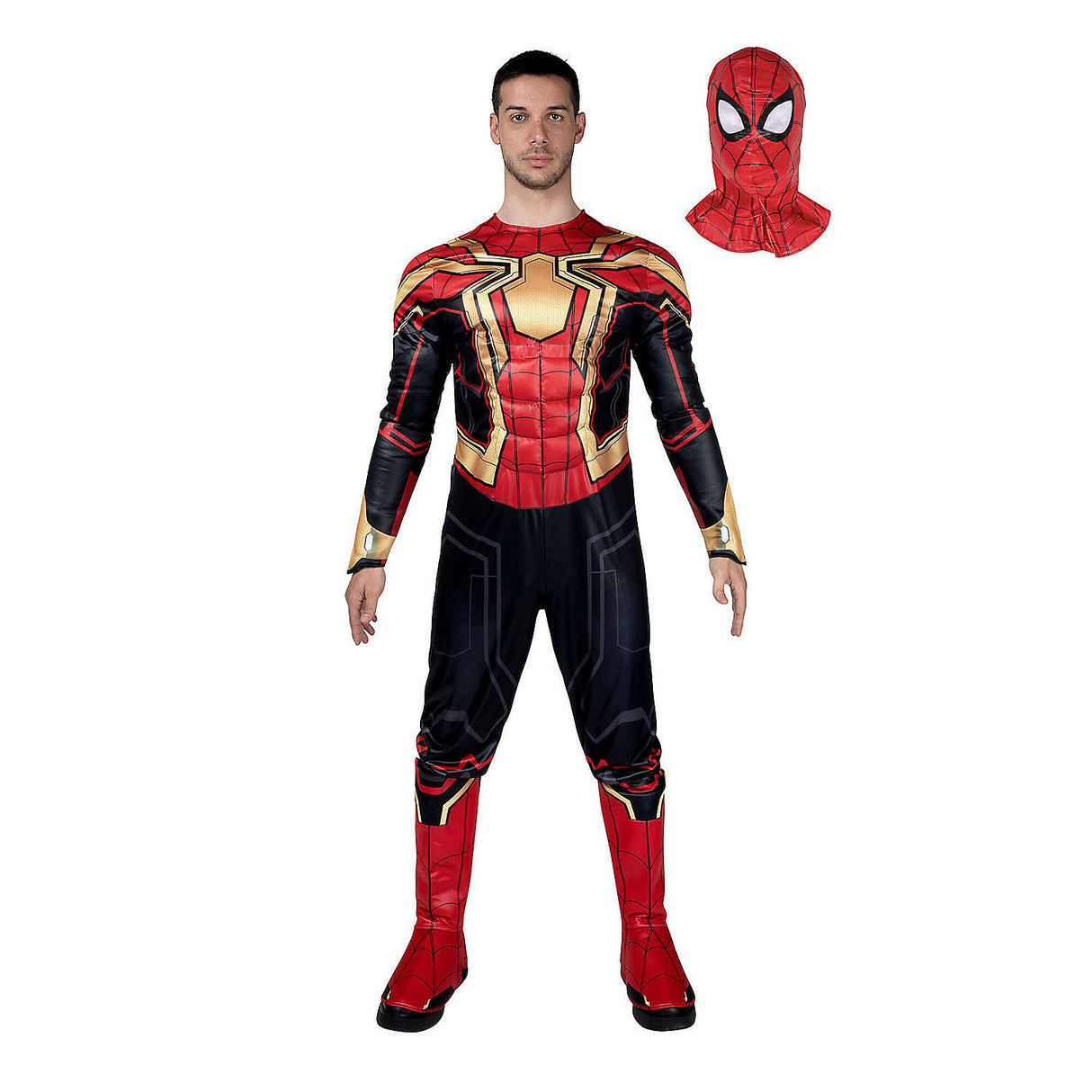 Spider-Man Integrated Suit Adult Costume for Halloween Parties Comic Con and Superhero Events