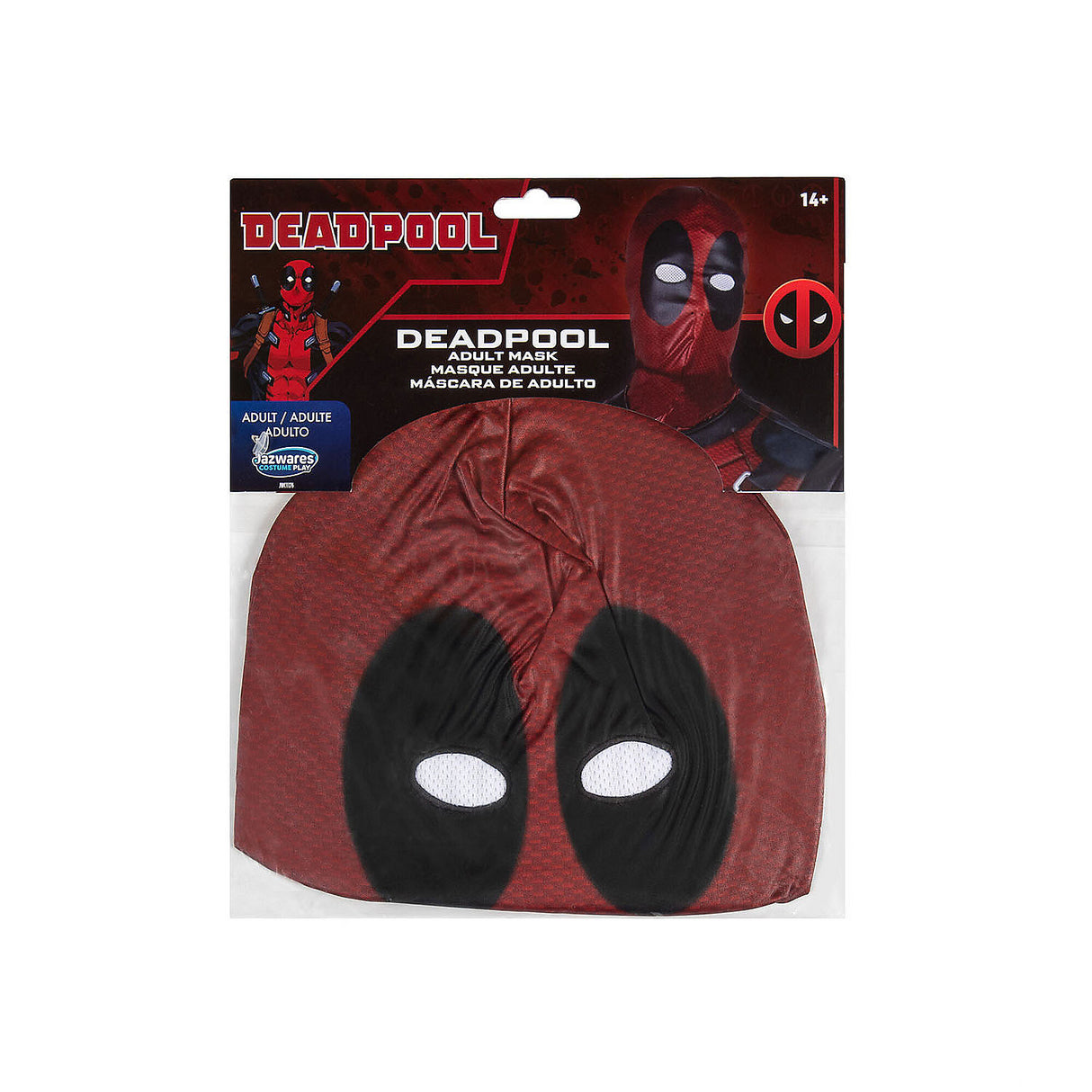 Authentic Deadpool Full Fabric Mask for Marvel Fans and Costume Parties