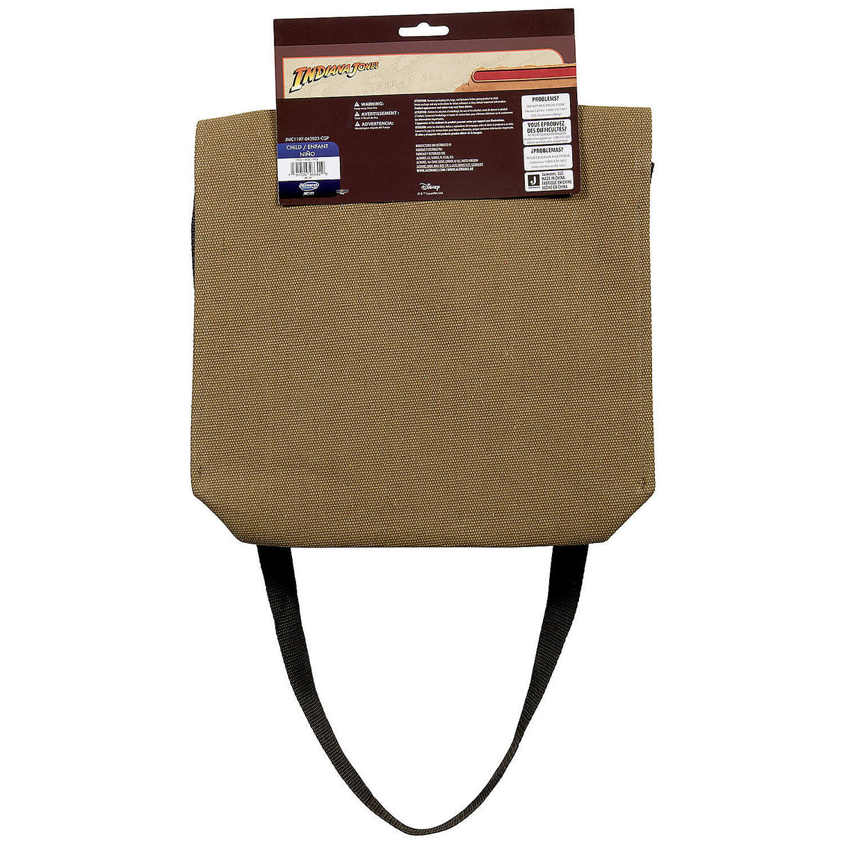 Adventure Ready Indiana Jones Canvas Satchel with Adjustable Strap for Costumes and Everyday Use