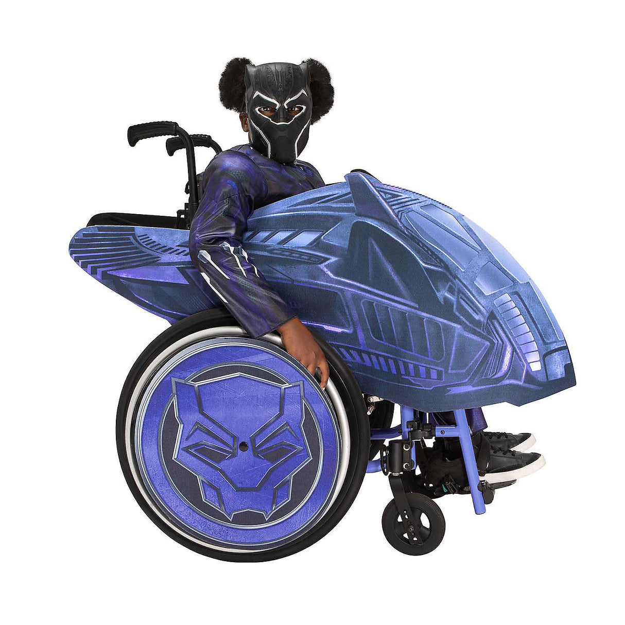 Marvel Black Panther Wheelchair Costume Accessory for Halloween Parties and Everyday Superhero Play